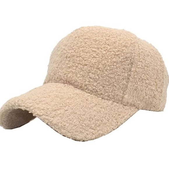 Accessories - Lamb-Wool Baseball-Caps Warm-Winter Teddy-Fleece Hip-Hop Cap for Men Women Outdo